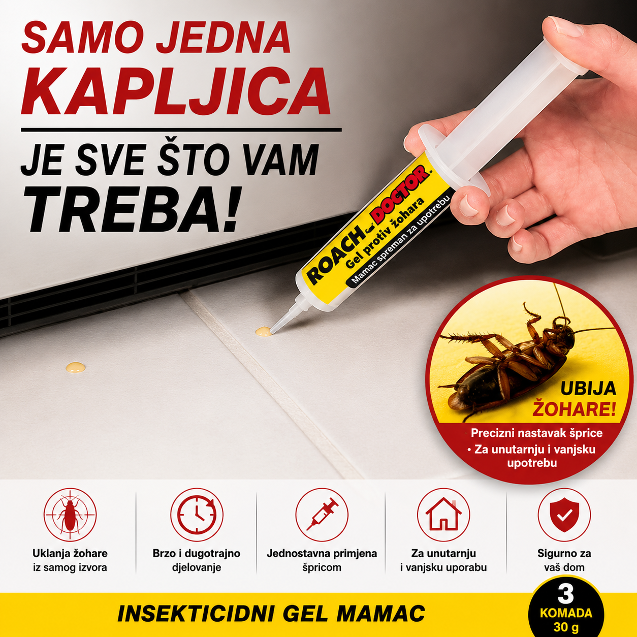 Gel protiv žohara – Brzo, snažno i dugotrajno djelovanje
